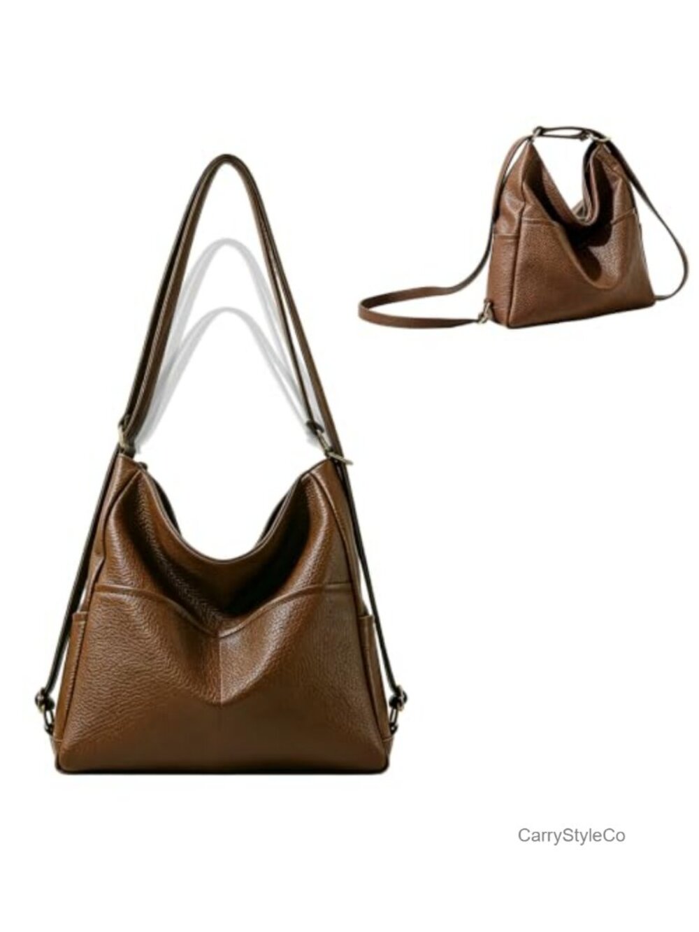 Convertible Backpack Purse for Women PU Leather 4-in-1 Crossbody Tote Bag